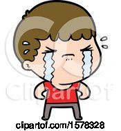 Cartoon Man Crying