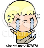 Cartoon Man Crying