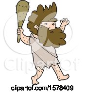 Cartoon Cave Man by lineartestpilot