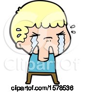 Cartoon Man Crying