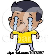 Cartoon Man Crying