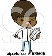 Poster, Art Print Of Cartoon Stressed Man