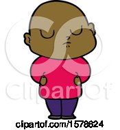 Cartoon Bald Man