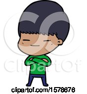 Cartoon Smug Boy