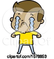 Cartoon Man Crying