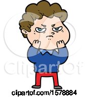 Cartoon Angry Man