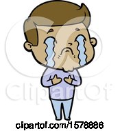 Cartoon Man Crying