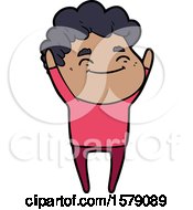 Cartoon Friendly Man