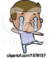 Cartoon Man Crying