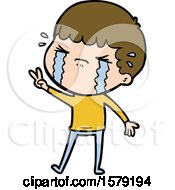 Cartoon Man Crying