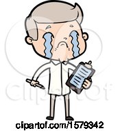 Cartoon Man Crying