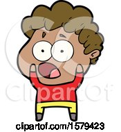 Poster, Art Print Of Cartoon Man Gasping In Surprise