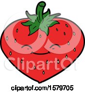 Cartoon Strawberry by lineartestpilot