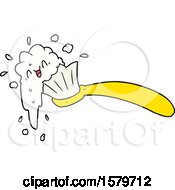 Poster, Art Print Of Cartoon Toothbrush And Toothpaste