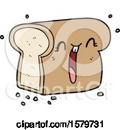 Poster, Art Print Of Cartoon Laughing Loaf Of Bread