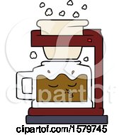 Poster, Art Print Of Cartoon Filter Coffee Machine