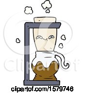 Happy Cartoon Coffee Pot