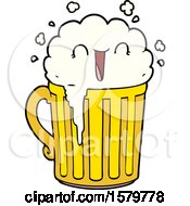 Happy Cartoon Mug Of Beer