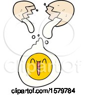 Poster, Art Print Of Cartoon Cracked Egg