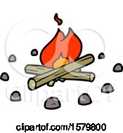 Cartoon Campfire by lineartestpilot