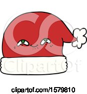 Poster, Art Print Of Cartoon Christmas Santa Hat