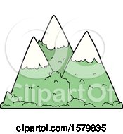 Poster, Art Print Of Cartoon Mountains