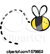 Poster, Art Print Of Cartoon Bee Flying