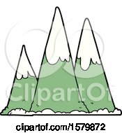 Cartoon Mountains by lineartestpilot