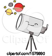 Cartoon Telescope With Face