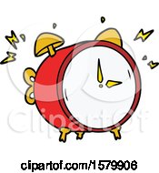 Cartoon Ringing Alarm Clock by lineartestpilot