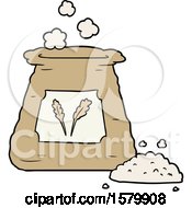 Cartoon Bag Of Flour by lineartestpilot