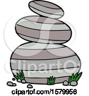 Poster, Art Print Of Cartoon Large Stacked Stones