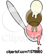 Cartoon Ice Cream Scoop