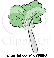 Cartoon Salad Leaves by lineartestpilot