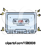 Cartoon Angry Old Cassette Tape by lineartestpilot