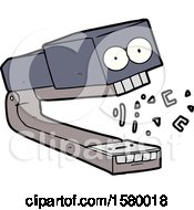 Poster, Art Print Of Crazy Cartoon Stapler