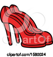 Cartoon Red Shoes by lineartestpilot