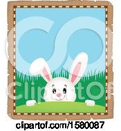 Poster, Art Print Of Parchment Border Of An Easter Bunny