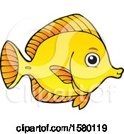 Poster, Art Print Of Cute Yellow Tang Fish