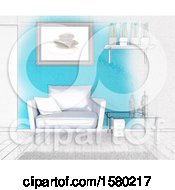 Poster, Art Print Of 3d And Sketch Room Interior