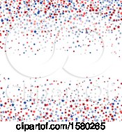 Poster, Art Print Of Red White And Blue Star Confetti Independence Day Background