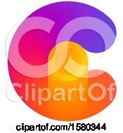Clipart Of A Letter C Crypto Currency Design Royalty Free Vector Illustration