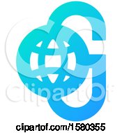 Clipart Of A Letter G Crypto Currency Design Royalty Free Vector Illustration by elena
