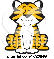 Poster, Art Print Of Cute Sitting Tiger