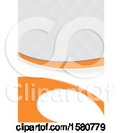 Clipart Of A Background With Orange Curves Royalty Free Vector Illustration