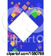 Poster, Art Print Of Blue And Colorful Diamond Background