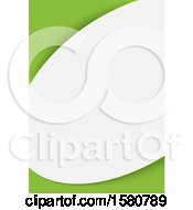Clipart Of A Green And White Background Royalty Free Vector Illustration