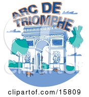 The Arc De Triomphe In Paris France