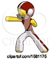 Yellow Football Player Man Martial Arts Punch Left