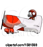 Poster, Art Print Of White Football Player Man In Geebee Stunt Aircraft Side View